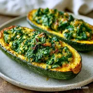 Baked Zucchini Boats with Garlic for 4