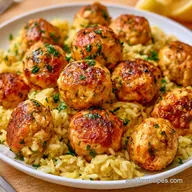 Greek Turkey Meatballs with Feta Cheese