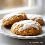 Iced Oatmeal Cookies with Coconut Sugar: Chewy and Golden