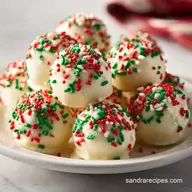 Christmas Tree Cake Truffles: Velvety