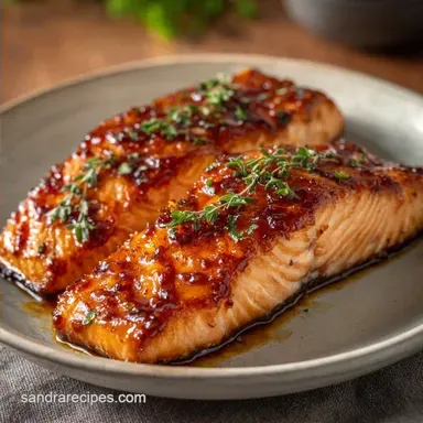 Air Fryer Honey Garlic Salmon in 15 Min