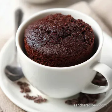 Chocolate Dessert for One in 6 Minutes Recipe Card