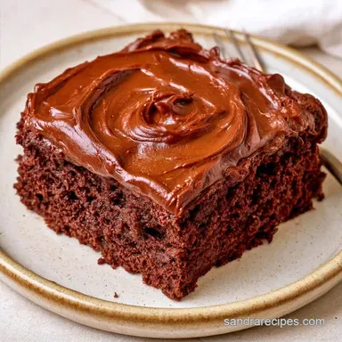 Chocolate Zucchini Sheet Cake in 45 Min
