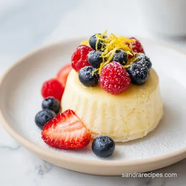 Lemon Posset for 8 Servings: A Silky and Creamy Dessert