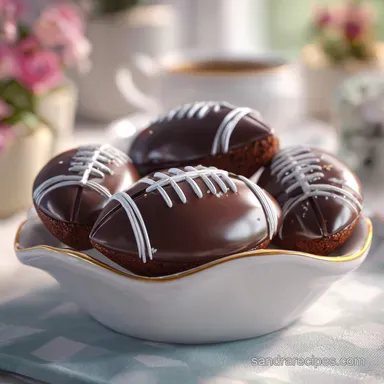 Football Brownies: Party-Ready Recipe Card