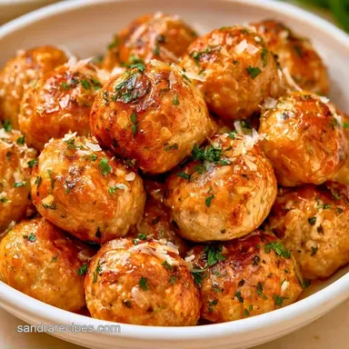 Garlic Herb Turkey Meatballs: Juicy Recipe Card