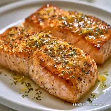 Healthy Baked Salmon Recipe with Garlic Recipe Card
