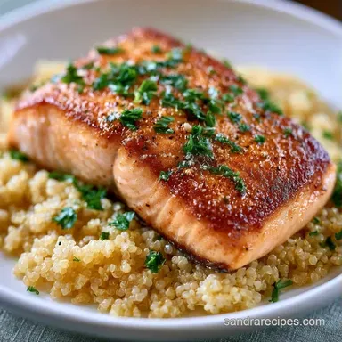 Healthy Salmon Grain Bowl in 35 Minutes Recipe Card