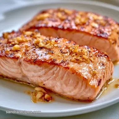 Homemade Baked Salmon for 4 Servings Recipe Card