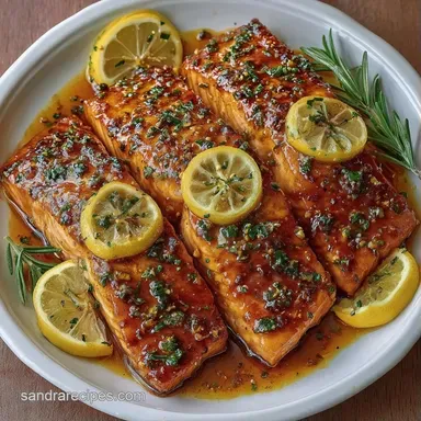 Honey Lemon Garlic Salmon in 15 Minutes Recipe Card