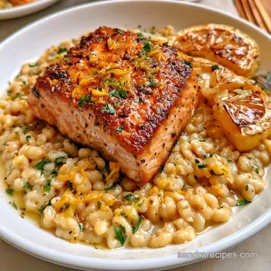 Lemon Salmon Pastina in 35 Minutes