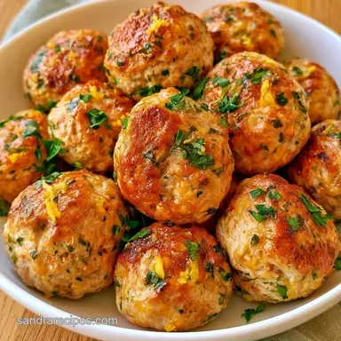 Lemon Turkey Meatballs in 40 Minutes Recipe Card