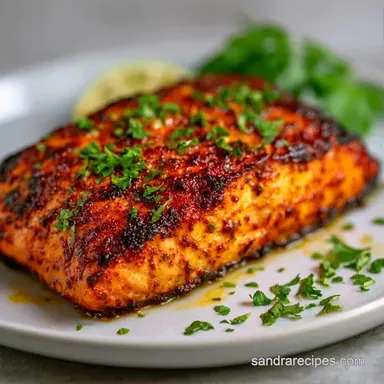 Masala Salmon Fillet for 4 Servings Recipe Card