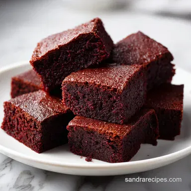 Red Velvet Brownies with Coconut Sugar: Fudgy and Silky