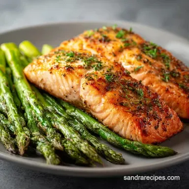 Salmon Asparagus for 4 Servings Recipe Card