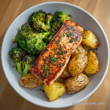 Sheet Pan Salmon Dinner in 30 Minutes Recipe Card