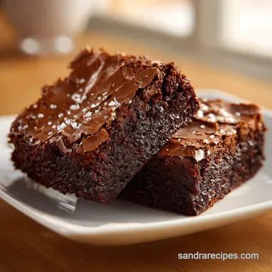 Fudgy Brownies with Cocoa Powder Recipe Card