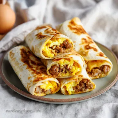 Simple Make Ahead Breakfast Burritos