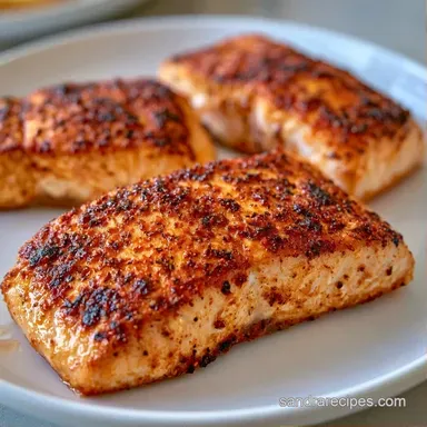 Spicy Pan Fried Salmon in 16 Minutes Recipe Card