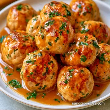 Turkey Meatballs and Gravy Recipe for 6 Recipe Card