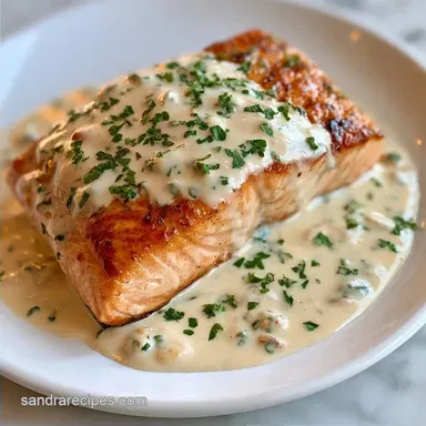 Salmon Cream Sauce with Coconut Cream