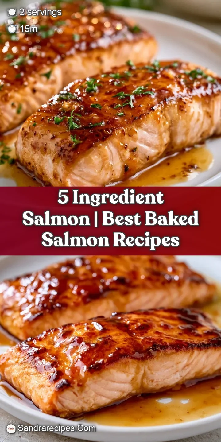 Close-up of flaky, pink salmon meat under a glistening, caramelized golden skin with a sprinkle of cracked pepper.