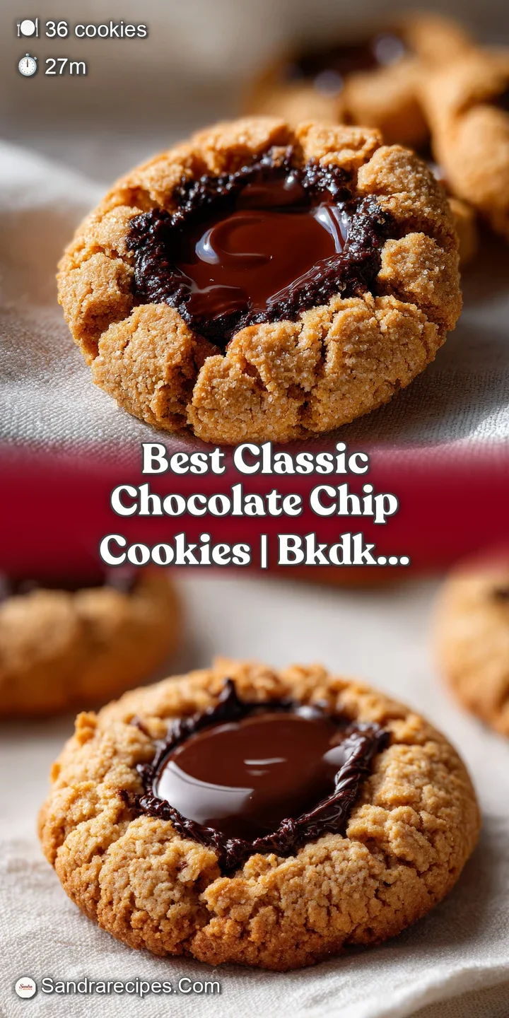 Close-up of a gooey cookie center with molten dark chocolate rivers and coarse flakes of shimmering sea salt.