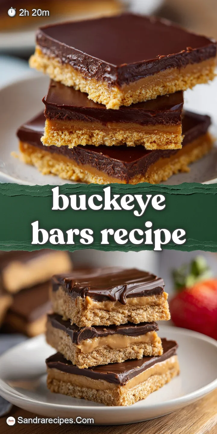 Decadent layered bars with a dense chocolate base, creamy peanut butter filling, and a smooth, glossy dark topping.