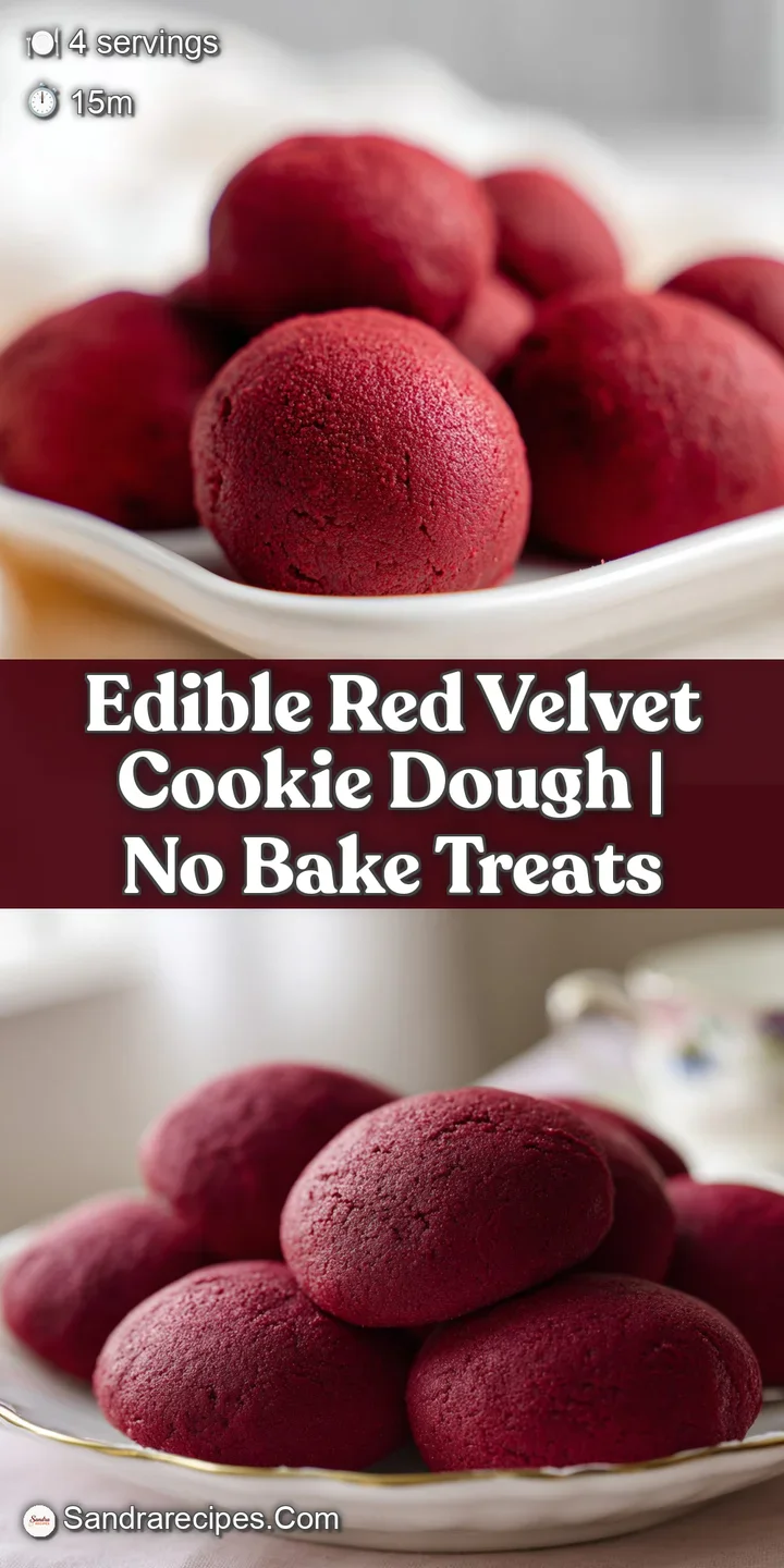Extreme close-up of a rich, velvety red dough featuring creamy swirls and chunks of sweet white chocolate.