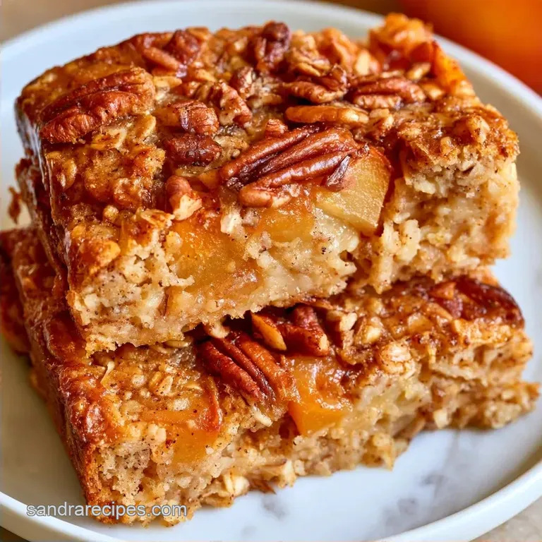 Apple Cinnamon Baked Oatmeal Bars