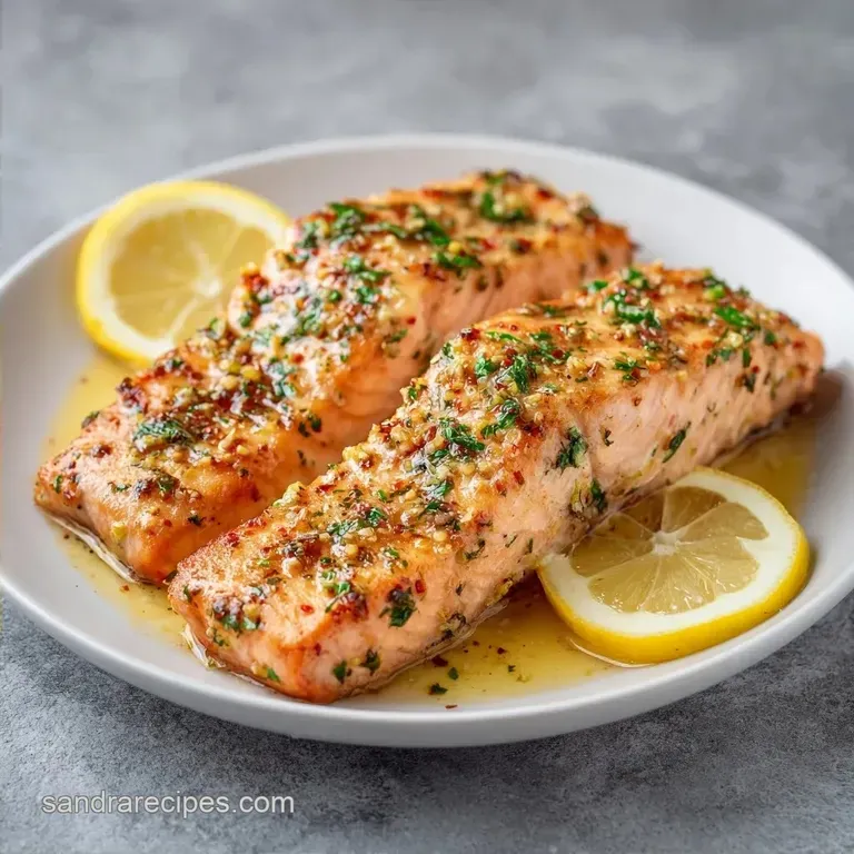 Baked Lemon Garlic Salmon: Zesty and Flaky