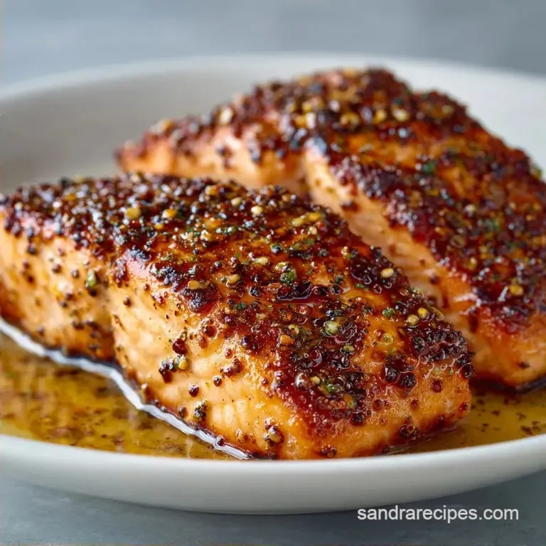 Easy Cracked Black Pepper Salmon: Sweet and Spicy