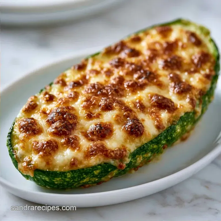 Cheese Stuffed Zucchini Boats in 40 Minutes