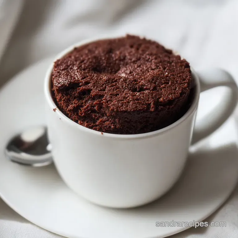 Fudgy Chocolate Mug Cake: Rich Dessert for One