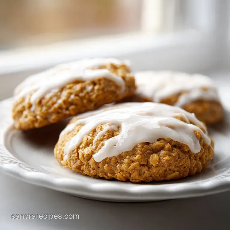 Iced Oatmeal Cookies: Guilt-Free and Chewy