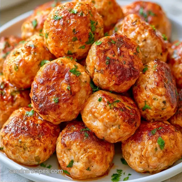 Juicy Baked Turkey Meatballs