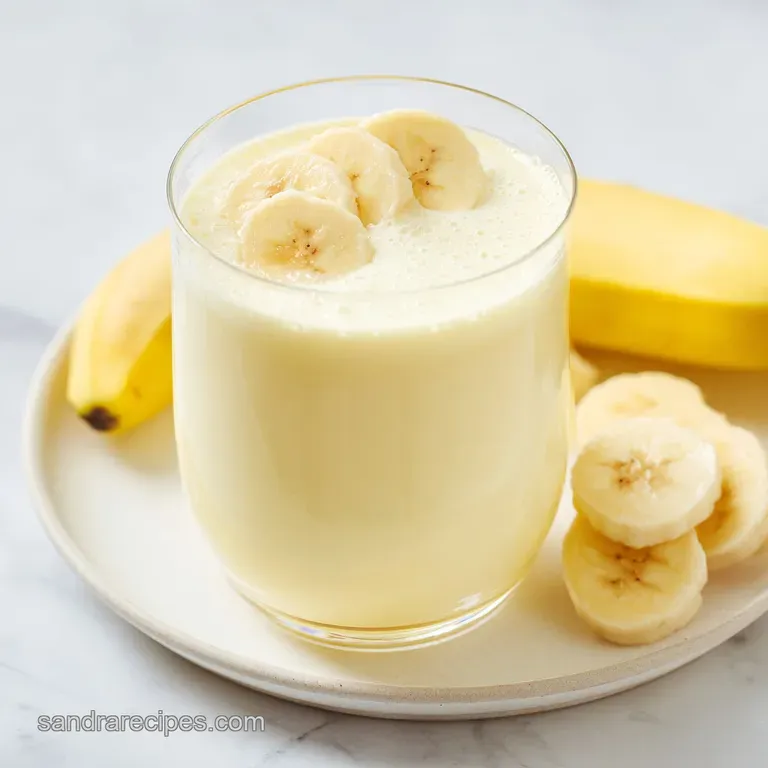 Homemade Korean Banana Milk: Silky and Sweet