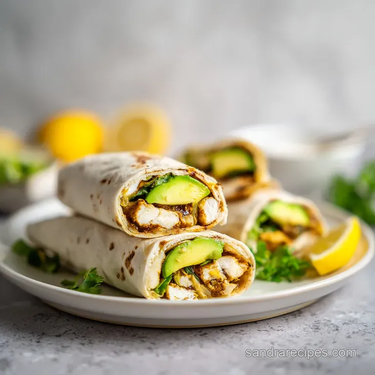Chicken Avocado Wrap: Sizzled and Creamy