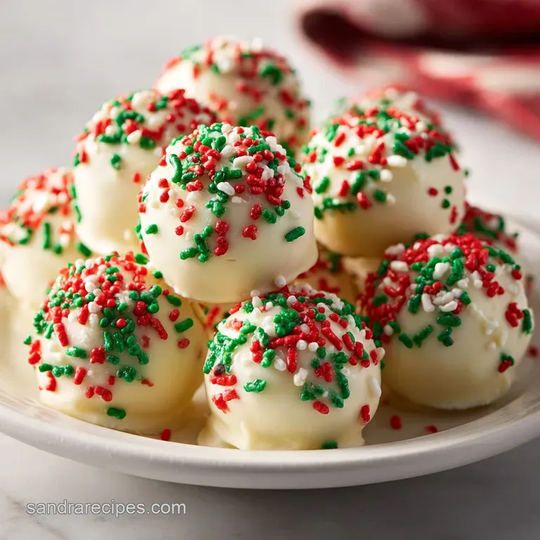 Christmas Tree Cake Truffles: Velvety