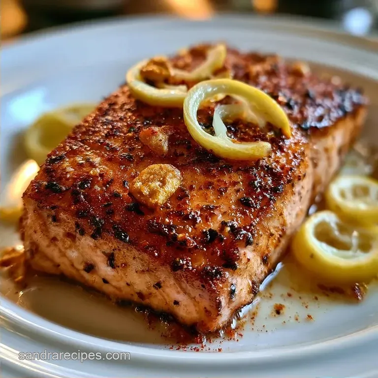 Zesty Lemon-Garlic Low Calorie Salmon Dinner