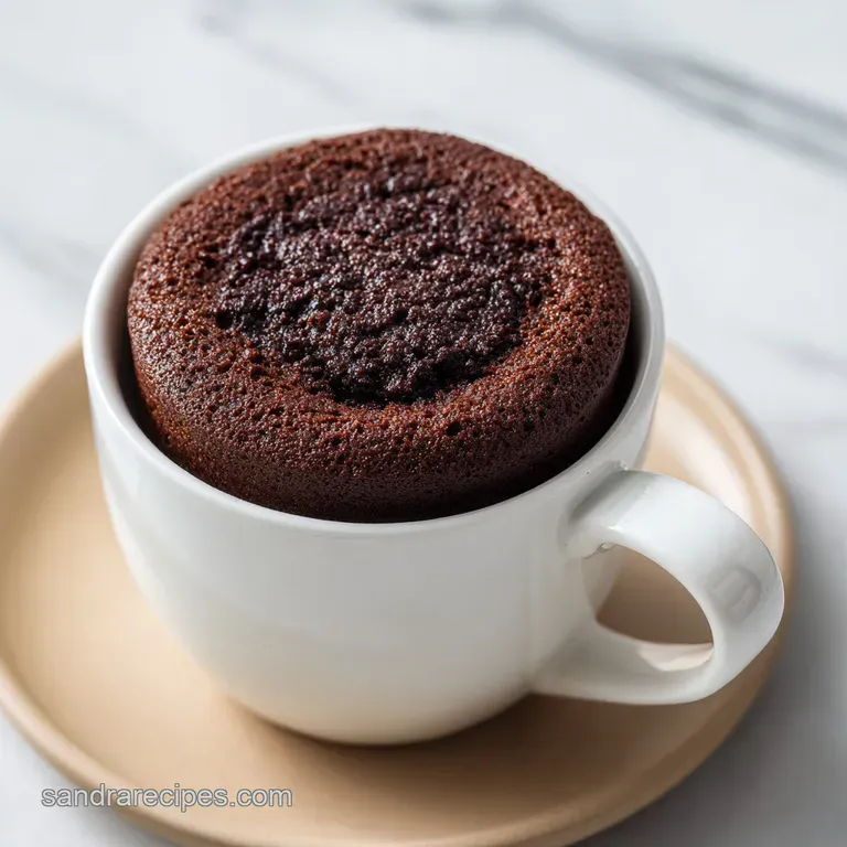 Quick Microwave Chocolate Mug Cake: Fudgy and Rich