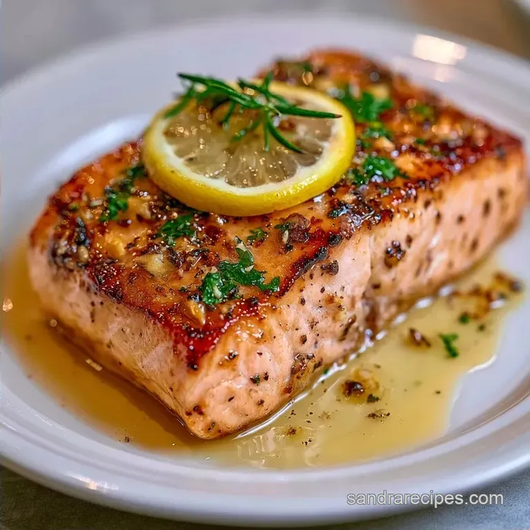 Quick Oven Roasted Salmon: Garlic and Flaky